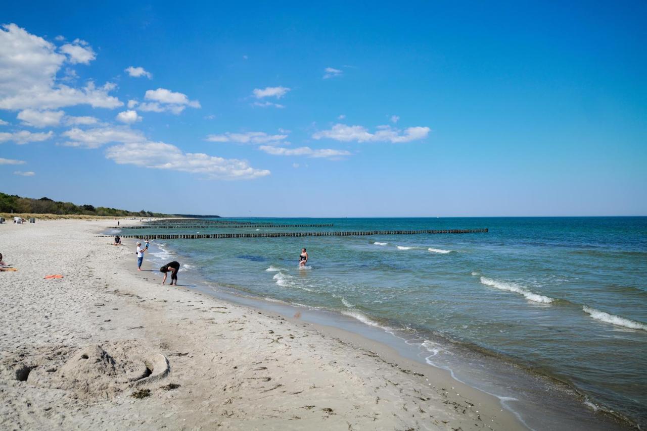 Ferienwohnungen Meerfarbig Zingst - Haustierfrei -Terrasse Mit Strandkorb Oder Balkon - E-Ladesaeule - Parkplatz - Wlan - Fahrradschuppen - Waschtrockner - Ruhig Und Zentral - Nichtraucher Esterno foto